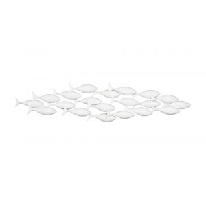 Phillips Collection - School of Fish Wall Art, Matte White - PH110577