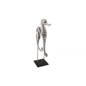 Phillips Collection - Seahorse on Stand, Silver Leaf - PH66924