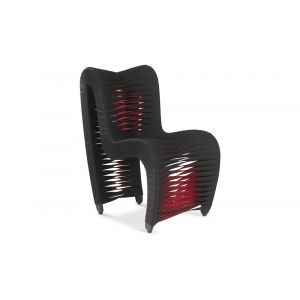 Phillips Collection - Seat Belt Dining Chair, Black/Red - B2061BZ
