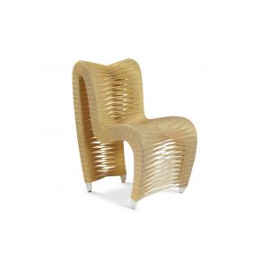 Phillips Collection - Seat Belt Dining Chair, Gold, Metallic - B2061GS