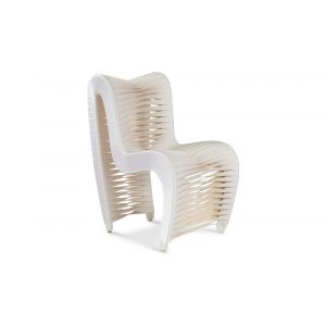 Phillips Collection - Seat Belt Dining Chair, White/Off-White - B2061WZ