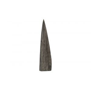 Phillips Collection - Shark Tooth Sculpture, Small, Gray Stone Finish - TH92143