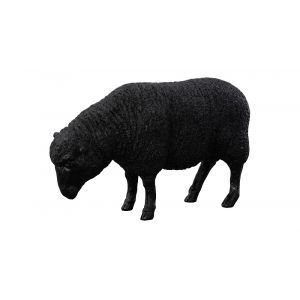 Phillips Collection - Sheep Sculpture, Gel Coat Black - PH109683