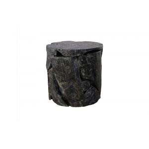 Phillips Collection - Side Table Black Wash, Round - ID85090
