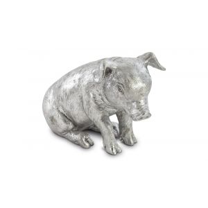 Phillips Collection - Sitting Piglet, Silver Leaf - PH67600