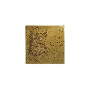 Phillips Collection - Splotch Wall Art, Square, Gold Leaf - PH107319