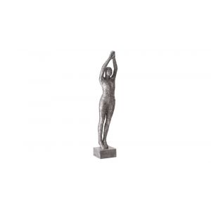 Phillips Collection - Standing Diving Sculpture, Black/Silver, Aluminum - ID103309