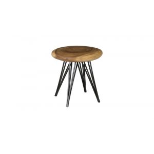 Phillips Collection - String Stool on Black Metal Legs, Natural - TH95435
