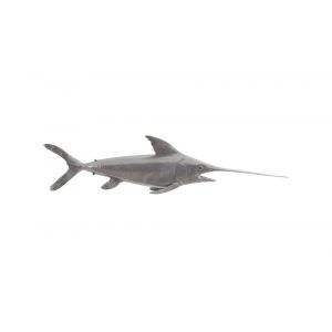 Phillips Collection - Swordfish Fish Wall Sculpture, Resin, Polished Aluminum Finish - PH65285