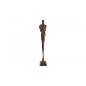 Phillips Collection - Tall Chiseled Male Sculpture, Resin, Bronze Finish - PH67533