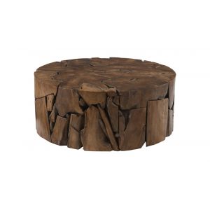 Phillips Collection - Teak Chunk Coffee Table, Round - ID65143