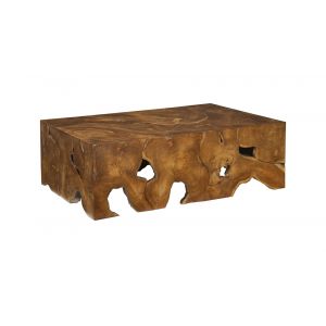 Phillips Collection - Teak Slice Coffee Table, Rectangle - ID65144