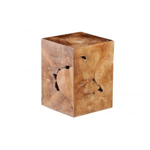 Phillips Collection - Teak Slice Stool, Square - ID65137