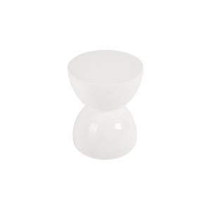 Phillips Collection - Totem Stool, White Gel Coat, SM - PH76067