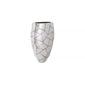 Phillips Collection - Triangle Crazy Cut Planter, Large, Stainless Steel - PH100871
