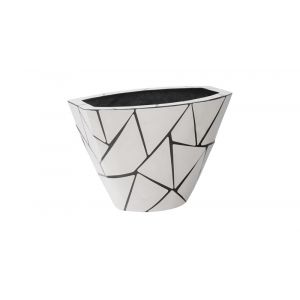 Phillips Collection - Triangle Crazy Cut Planter, Small, Stainless Steel - PH100870