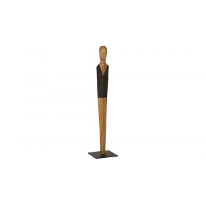 Phillips Collection - Vested Male Sculpture, Small, Chamcha, Natural, Black, Copper - TH95604