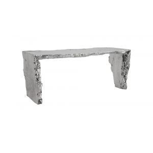 Phillips Collection - Waterfall Desk, Silver Leaf - PH104338