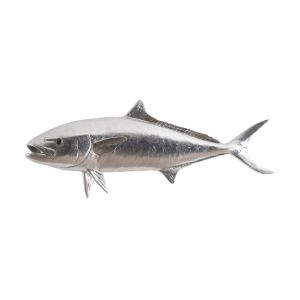 Phillips Collection - Yellow Tailed King Fish Wall Sculpture, Resin, Silver Leaf - PH64551