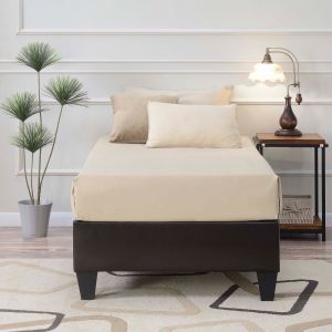 Picket House Furnishings - Abby Twin Platform Bed in Brown - UBB101TBBO