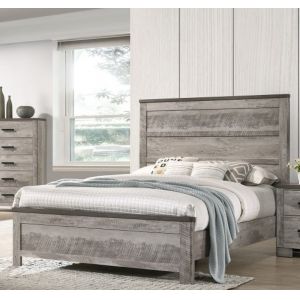 Picket House Furnishings - Adam Full Panel Bed in Gray - MC300FB