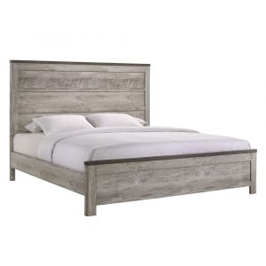 Picket House Furnishings - Adam King Panel Bed in Gray - MC300KB