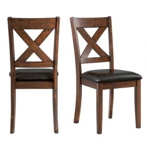 Picket House Furnishings - Alexa Standard Height Side Chair in Cherry (Set of 2) - DAX100SC