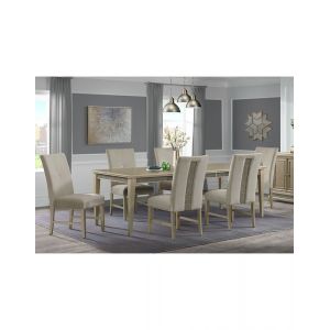 Picket House Furnishings - Alston 7PC Standard Height Dining Set in Champagne-Table and Six Chairs - D-5080-6-7PC