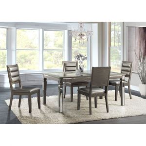 Picket House Furnishings Aria 5PC Dining Set in Gray - DFH1505PC