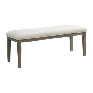 Picket House Furnishings - Armes Dining Bench With Boucle White in Grey - D-3690-6-BN