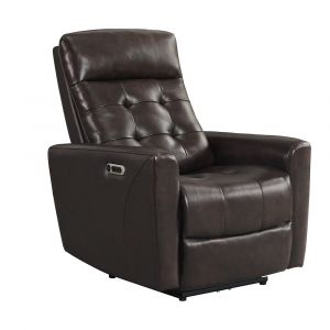 Picket House Furnishings - Astro Power Recliner with Power Headrest & USB in Jazz Brown (Top GrainPVC) - U-7090-8971-105PP