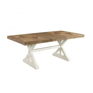 Picket House Furnishings Barrett Rectangle Standard Height Dining Table In Natural/White - DPK100RKDTB