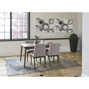 Picket House Furnishings - Berkely Standard Height 5PC Dining Set-Table and Four Chairs - DGN1005PC