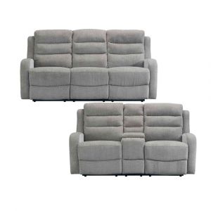 Picket House Furnishings - Bexley 2PC Living Room Set in Whiskers Nature Grey-Sofa & Loveseat - U-5260-8650-SL-2PC