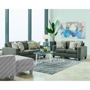 Picket House Furnishings - Boha 2PC Set with Sofa and Loveseat in Jessie Charcoal - U-409-8251-2PC