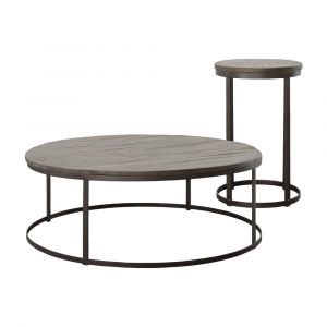 Picket House Furnishings - Burg 2PC Occasional Table Set in Tobacco-Coffee Table & End Table - M-5920-500-2PC