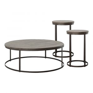 Picket House Furnishings - Burg 3PC Occasional Table Set in Tobacco-Coffee Table & Two End Tables - M-5920-500-3PC