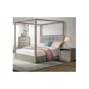 Picket House Furnishings - Cadia King Canopy 3PC Bedroom Set in Grey - B-3430-5-KCB-3PC