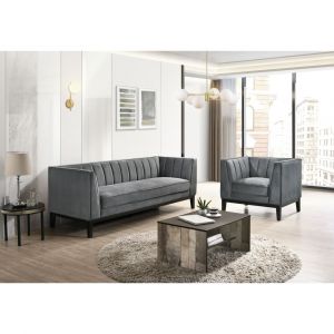 Picket House Furnishings - Calabasas 2PC Living Room Set in Light Grey - UCI36842PC