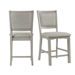 Picket House Furnishings - Calderon Counter Height Side Chair in Gray - (Set of 2) - D.12040.CSC1