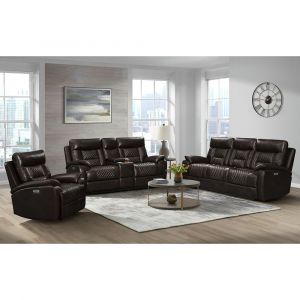 Picket House Furnishings - Campo 3PC Living Room Set in Pebble Brown-Sofa,Loveseat & Recliner - U-4760-8200-3PC