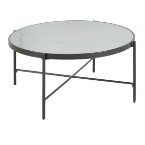 Picket House Furnishings - Carlo Round Coffee Table with Marble Top - CSO100CTMBE