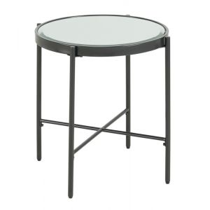 Picket House Furnishings - Carlo Round End Table with Glass Top - CSO100ETGLE