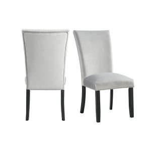 Picket House Furnishings - Celine Gray Velvet Side Chair - (Set of 2) - CFC300VSC