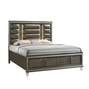 Picket House Furnishings - Charlotte 2 Drawer King Storage Bed in Copper - TN600KB