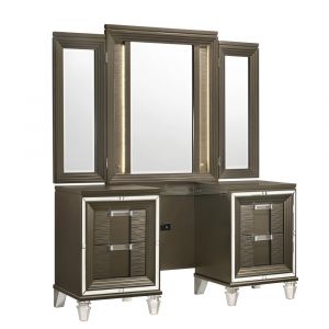 Picket House Furnishings - Charlotte Vanity Set with USB in Copper - TN600VT