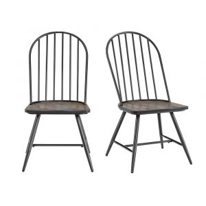 Picket House Furnishings - Clover Dining Side Chair in Black (2 Per Carton) - D-1850-8-SC