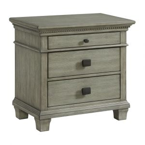 Picket House Furnishings - Clovis 3- Drawer Nightstand with USB - CW350NS