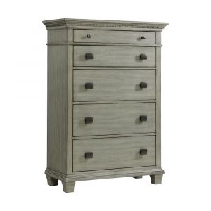 Picket House Furnishings - Clovis 5-Drawer Chest in Grey - CW300CH