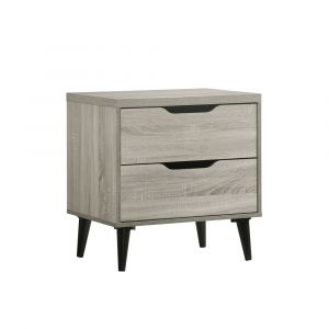 Picket House Furnishings - Cohen 2-Drawer Nightstand in Grey - B-4823-NSE